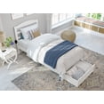 thumbnail image 3 of AFI Warren 14" Twin Wood Platform Bed Frame with Foot Drawer Storage, White, 3 of 9