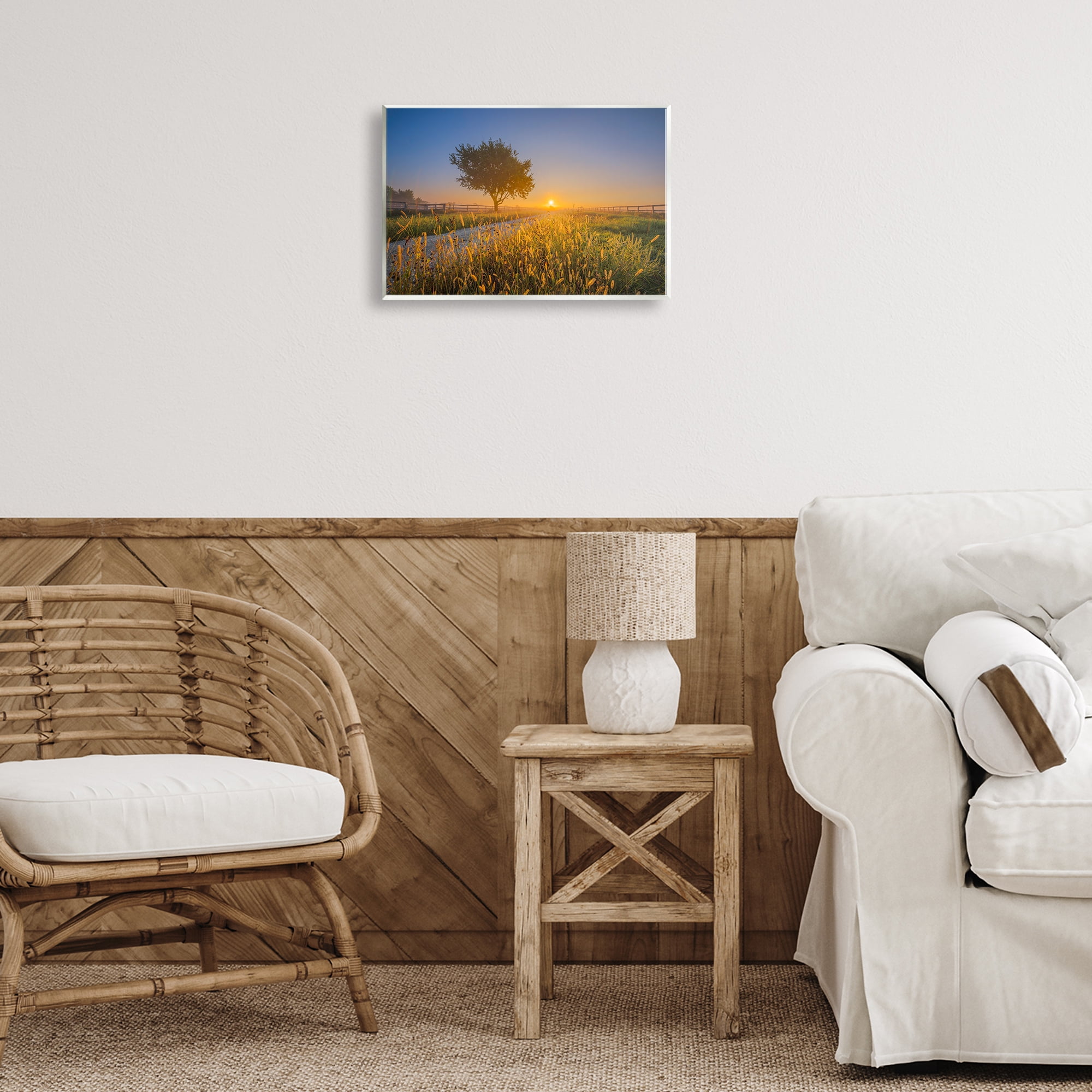Stupell Industries Rising Sun Horizon Landscape & Nature Photography Unframed Art Print Wall Art, 15 x 10