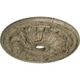 thumbnail image 3 of 30"OD x 3 7/8"ID x 3 1/4"P Flagstone Ceiling Medallion (Fits Canopies up to 3 7/8"), Hand-Painted Gobi Desert Crackle, 3 of 6