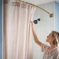 thumbnail image 4 of Moen CSR2169CH Triva Curved Wall Mounted Curtain Rod - Chrome, 4 of 7