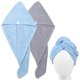 thumbnail image 1 of 1 paquete de toalla para el cabello para mujeres, toalla de secado de cabello de microfibra suave de secado rápido, gorro de baño, turbante de cabello absorbente para secar cabello rizado, grueso y, 1 of 5
