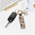 thumbnail image 5 of Wukai Funny Chicken Print Leather Car Keychain, Universal Key Fob Keychain, Leather Key Chain Holder for Men and Women,360 Degree Rotatable, 5 of 5