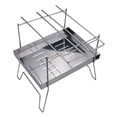 thumbnail image 2 of Greeniant Rejilla para parrilla de barbacoa resistente al calor, fogata, carne, soporte para asar a la parrilla, yardas, fiesta, Camping, senderismo, Estufas de camping Greeniant OD019662-00B, 2 of 6