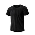 thumbnail image 1 of Tops para hombre, blusas y camisas de manga corta con cuello redondo para hombre, camiseta de manga corta con cuello redondo para hombre, blusa deportiva informal de seda fría transpirable para hombre, 1 of 2