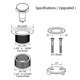 thumbnail image 2 of Gold Tub Drain Overflow Kit-Universal Bathtub Drain Replacement, 2 of 5