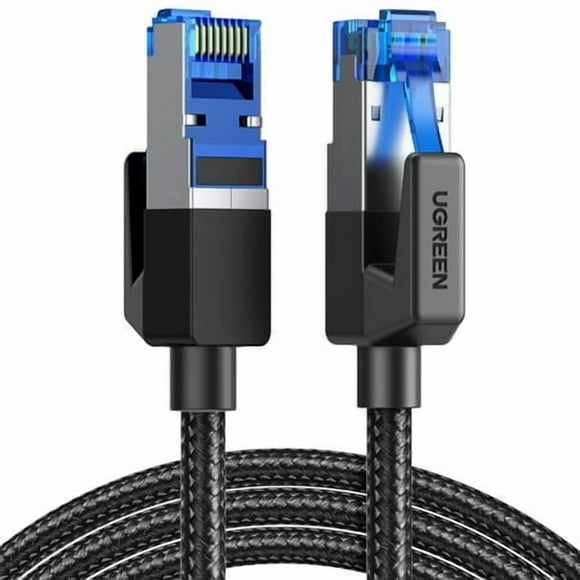 UGREEN Cat 8 Ethernet Cable 20FT, High Speed Braided 40Gbps 2000Mhz Network Cord Cat8 RJ45 Shielded Indoor Heavy Duty LAN Cables Compatible for Gaming PC PS5 PS4 PS3 Xbox Modem Router 20FT