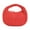 Red, variant on Beaded Satchel Handbag, Red Pearl Design, 10W x 6.5H inches, Top Handle
