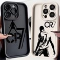 thumbnail image 2 of Mr. Football-funda de teléfono C-cR7-R-Ronaldos, carcasa trasera de TPU suave con correa de mano para IPhone 16, 15, 14, 13, 12, 11 Pro Max, Mini, XR, XS Plus, 2 of 5