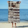 thumbnail image 3 of CafePress - Barn Wood Rustic Americana - Large Beach Towel, Soft 30"x60" Towel with Unique Design, 3 of 4