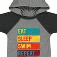thumbnail image 4 of Inktastic Swimming Eat Sleep Swim Repeat Boys or Girls Baby Bodysuit, 4 of 5