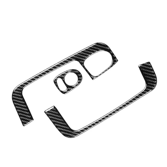 RHD Carbon Fiber Car Interior Door Armrest Handle Panel Trim Sticker Decoration Accessories For Fiat 500 2012-2015