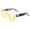 Frost Tortoise (Yellow), variant on Unisex Sunglasses Geometric Square Flat Top Modern UV 400 Frost Tortoise, Yellow