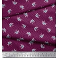 thumbnail image 3 of Soimoi Cotton Voile Fabric Dot & Waterlily Floral Printed Fabric 1 Yard 56 Inch Wide, 3 of 3