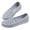 Grey, variant on NOKIO Women’s Jelly Mesh F𝗅a𝗍s Sandals Rh𝗂nestones Ballet Slippers Hollow Breathable L𝗈afers S𝗅ip On Casual Walking Shoes Summer Closed Toe Slides