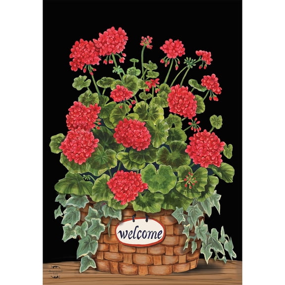 Briarwood Lane Garden Flag 12x18 For Outdoor Welcome Geraniums Summer For Summer Garden Flag Flags For Outside