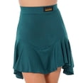 thumbnail image 3 of Zaldita Womens Latin Dance Skirt Standard Ballroom Samba Tango Cha-Cha Ruffles Dance Skirt Green XL, 3 of 7