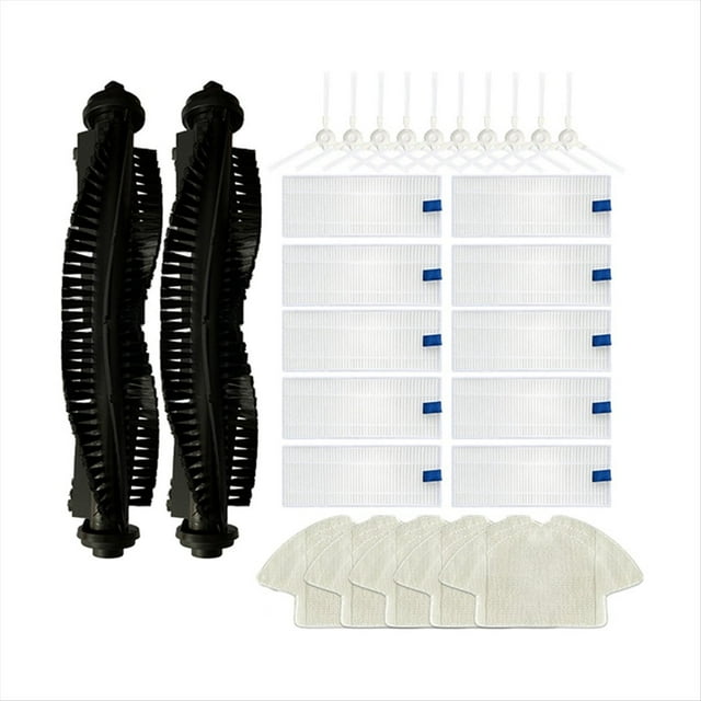 Para Robot Aspirador 360 S6 Filtro Hepa Lavable Cepillo Principal Cepillos Laterales Paño de Fregona Piezas de Repuesto