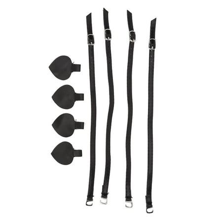 

Detachable High Heels Straps Matt Black Firm Pasting Skid Resistant PU Material Heels Shoe Straps Convenient Practical Seaming Free For Daily Use