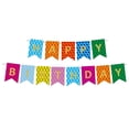 thumbnail image 1 of Yuarrent Juego de tarjetas de papel de arcoíris de 16,4 pies, decoraciones para fiesta de cumpleaños, cartel de feliz cumpleaños, Kits de decoración para fiestas TYPE2 NO2, 1 of 6