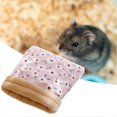 thumbnail image 5 of Bolsa de dormir Farfi para hámster, cálida, con estampado grueso, para mascotas pequeñas, color amarillo oscuro, 5 of 5