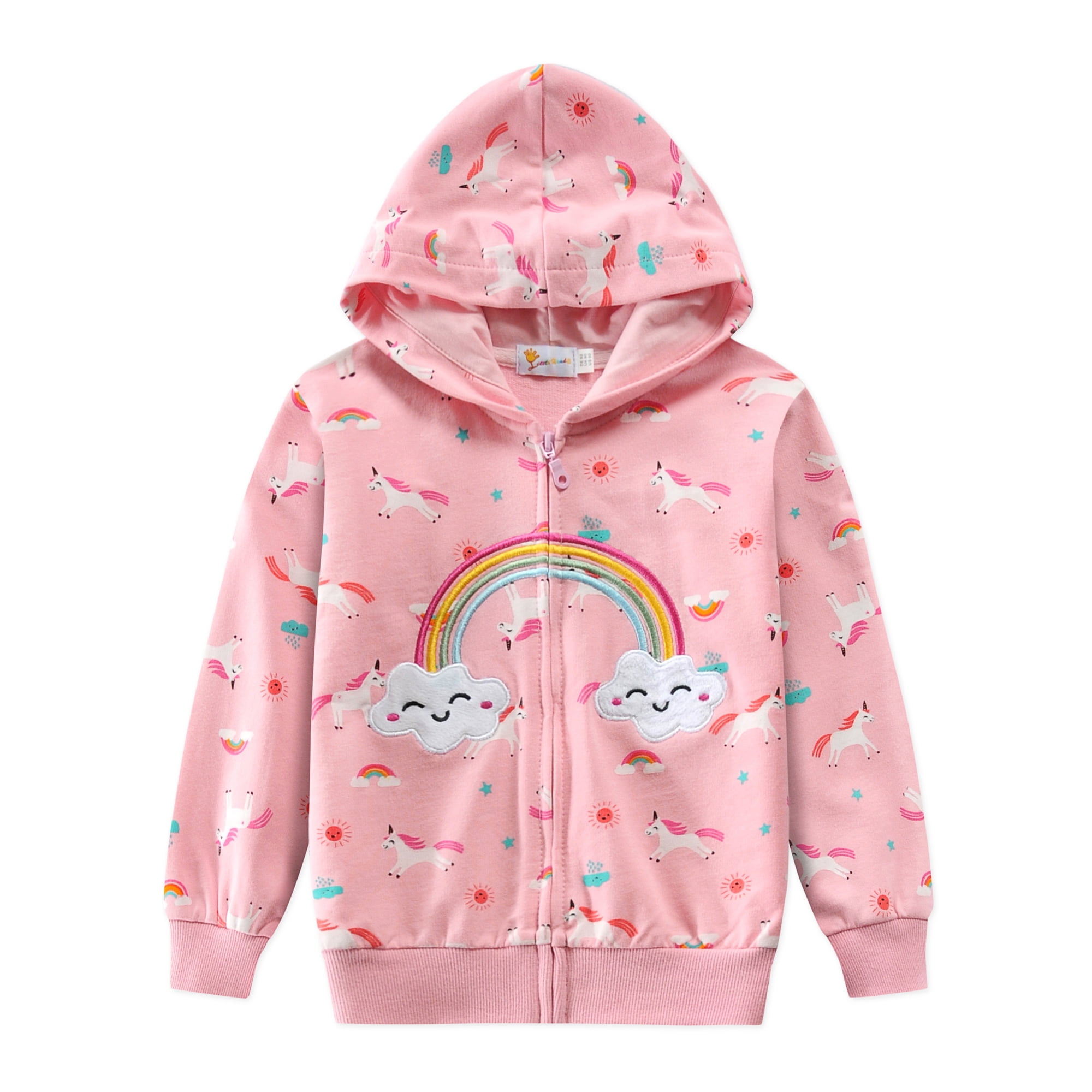 CM-Kid Toddler Girls Hoodies Sweatshirts Unicorn Long Sleeve Jacket 5t ...