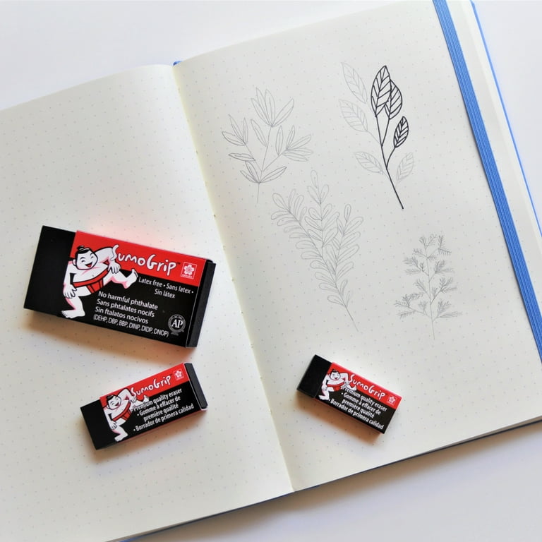 Sumo-Grip Premium Block Eraser, Size B60, Black color, 4-pieces (50259)
