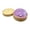 Violet, variant on Cute Glitter Dumpling Shaped Desk Decor with Mini Bamboo Steamer Basket, Red Kawaii Ornaments for Home & Office Aesthetic Desk Setup, 1 Count