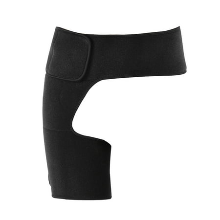 HERCHR Hip Support, Breathable Unisex Hip Thigh Support Brace Muscle Strain Prevention Belt Sports Protector, Adjustable Thigh