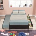 thumbnail image 6 of Full Size Platform Bed Frame with 2 Drawers and Twin Size Trundle, Mattress Foundation, No Box Spring Needed, 2 Large Storage Drawers for Storage, Non-Slip Without Noise, 6 of 8