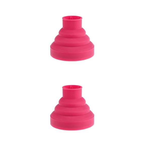 Cubierta difusora de secador de pelo Qarigey Gel de sílice Rosa roja 2Conjunto