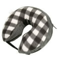 thumbnail image 2 of Collar de recuperación para mascotas inflable ajustable suave previene lamer perro Elizabeth Collar para gato postcirugía cuadros blancos y negros L, 2 of 12