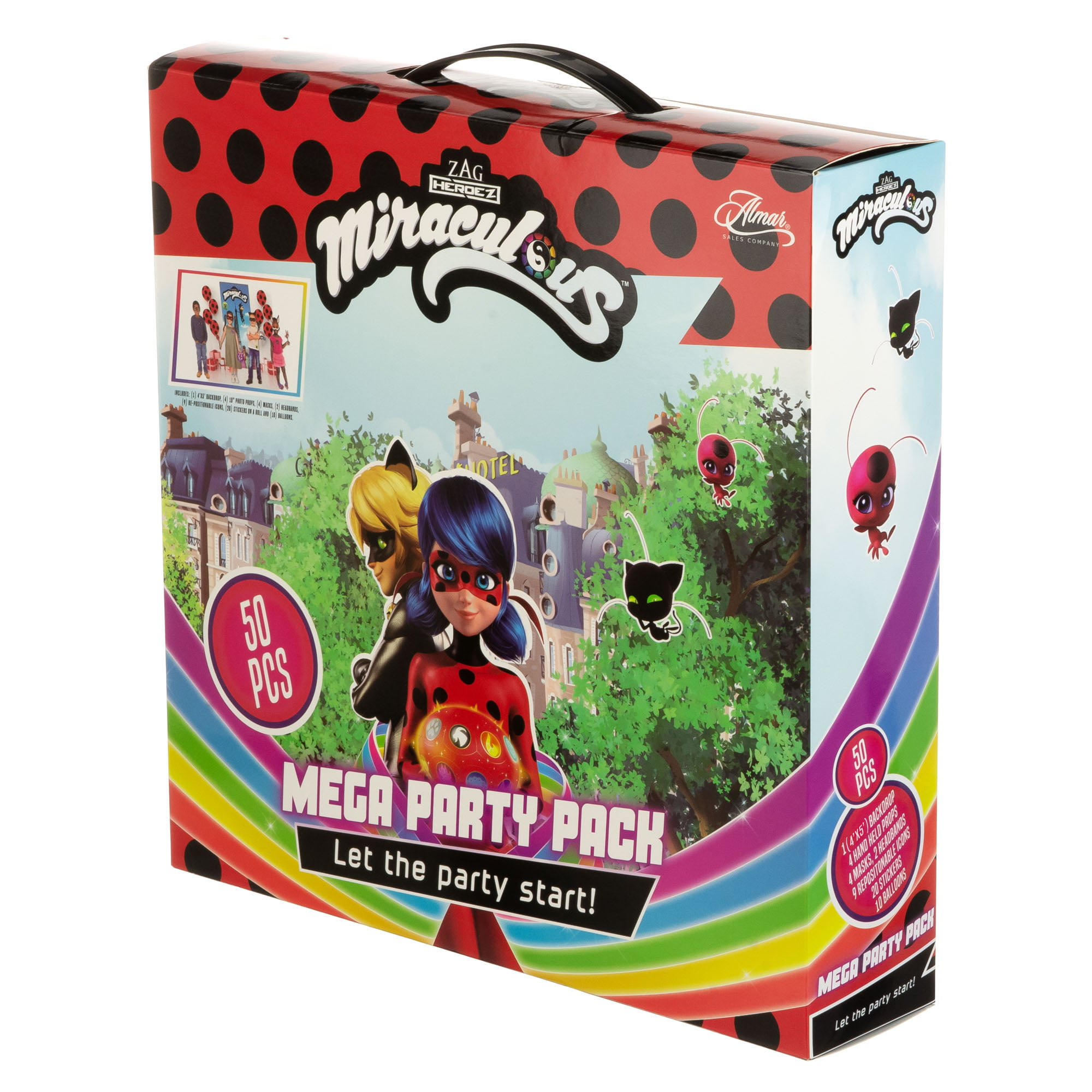 6 Set Party Favors Miraculous Ladybug Grab n Go Play Pack Bulk