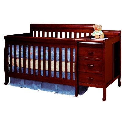 Mikaila Milano 3 In 1 Crib And Changer Combo Cherry Crib In