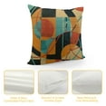 thumbnail image 4 of Chilfamy Pillow Cover Retro Orange and Turquoise Geometric Mid Century Lumbar Pillow Covers Outdoor Pillowcase Retro Mid Century Modern Abstract Pattern Throw Pillowcase Decorations Supplies White, 4 of 5