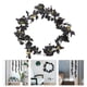 thumbnail image 4 of KAKOWELY 1 planta artificial colgante, decoración creativa de pared con rosas (negra), 4 of 4