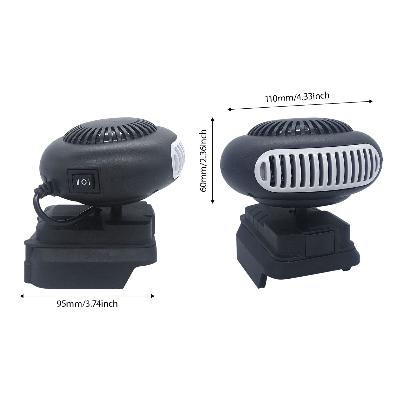 Lightweight Electric Space Stove Without Battery with Heat, Low Noise, Overwarm for Dorm/Camping/Telecommute