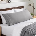 thumbnail image 1 of Bare Home Body Pillowcase - Envelope Closure - Ultra Soft - Double Brushed - Light Gray, 1 of 6