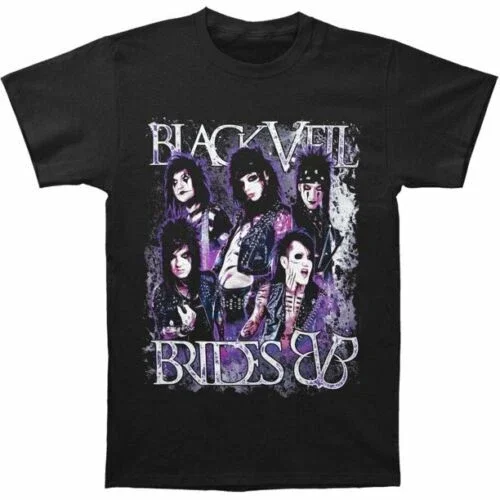 Reprint Rare Vintage Veil Brides Heavy Cotton Black Full Size Unisex Shirt DL2507