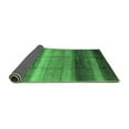 thumbnail image 2 of Ahgly Company Indoor Rectangle Abstract Emerald Green Modern Area Rugs, 2' x 4', 2 of 4