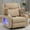 Camel  Yellow, variant on Power Swivel Rocker Recliner with Adjustable Headrest, Glider Recliner Nursery Chair with Massage and Heat, USB A&C Ports, Armrest Storage, Ambient Light