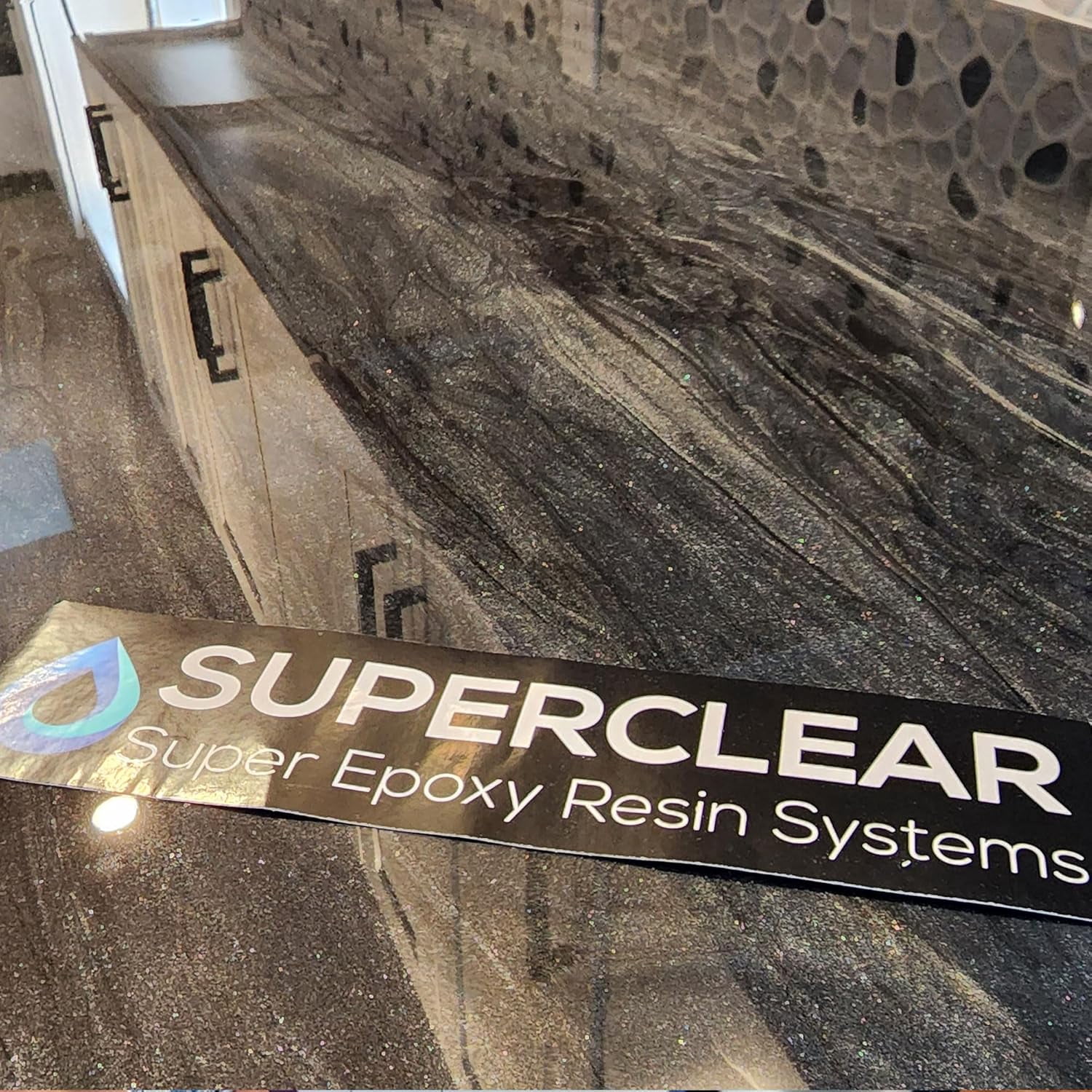 Superclear Countertop Epoxy Resin 3 Gallon Kit, Food Safe Ultra Durable Coating for Kitchen Counters, Bathrooms, and Bar Tops, Heat and UV Resistant, Made in the USA
