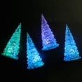thumbnail image 2 of Paquete de 4 luces LED para árbol de Navidad, mini árbol iluminado acrílico, decoraciones que cambian de color en interiores, vacaciones para mesa de dormitorio (4 PC), 2 of 5