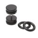 thumbnail image 3 of 2 tapones para los oídos de acrílico falso de 18 g (1,2 mm) y 10 mm (0,0 g) con forma cónica., 3 of 5