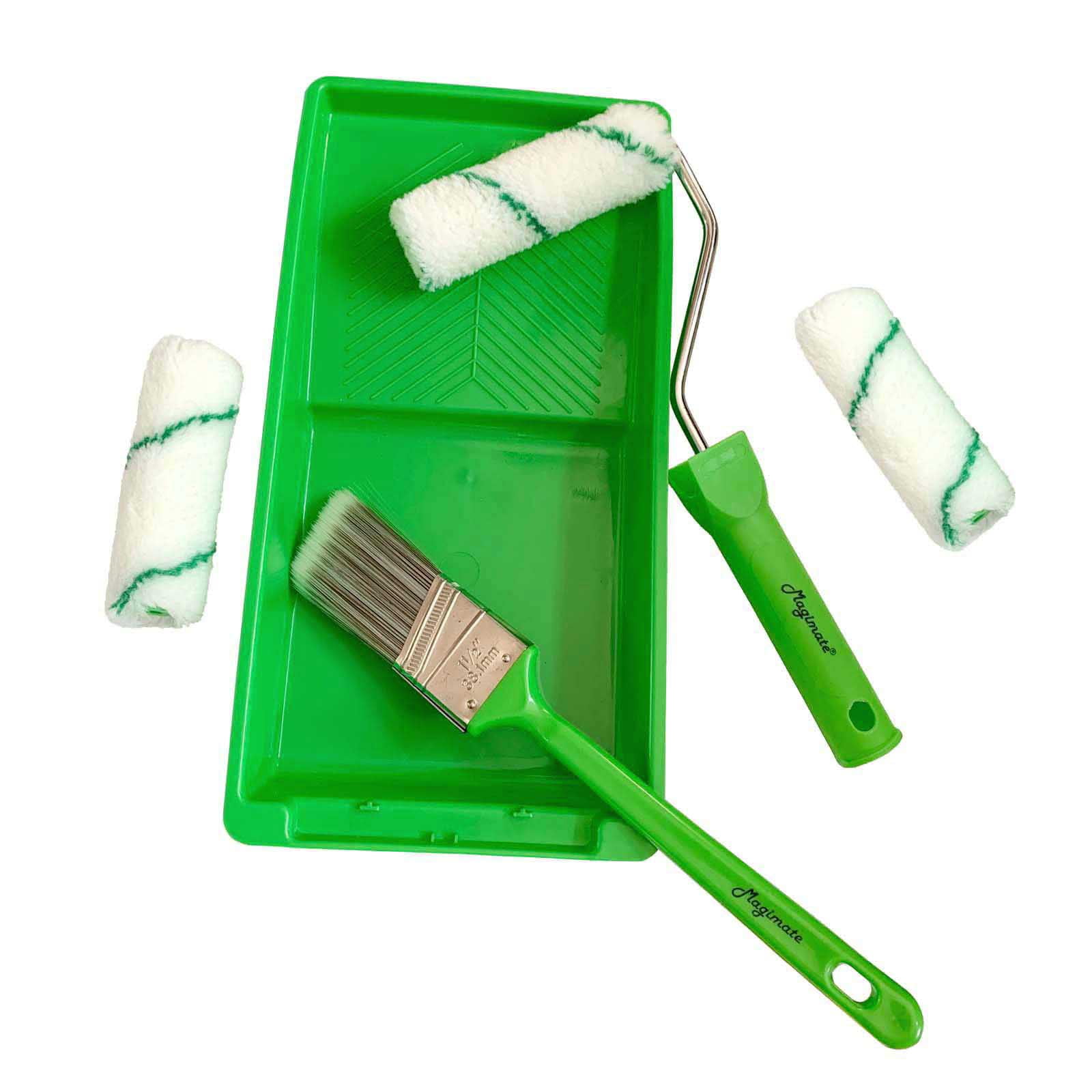 Magimate Small Paint Roller and Tray 4 Inch Staining Roller for Quick