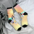 thumbnail image 5 of Silaia Bluey Print Adult Socks, Athletic Socks, Mens and Womens Crew Cushion Socks,Work Athletic Running Socks,Casual Breathable Socks, 5 of 6