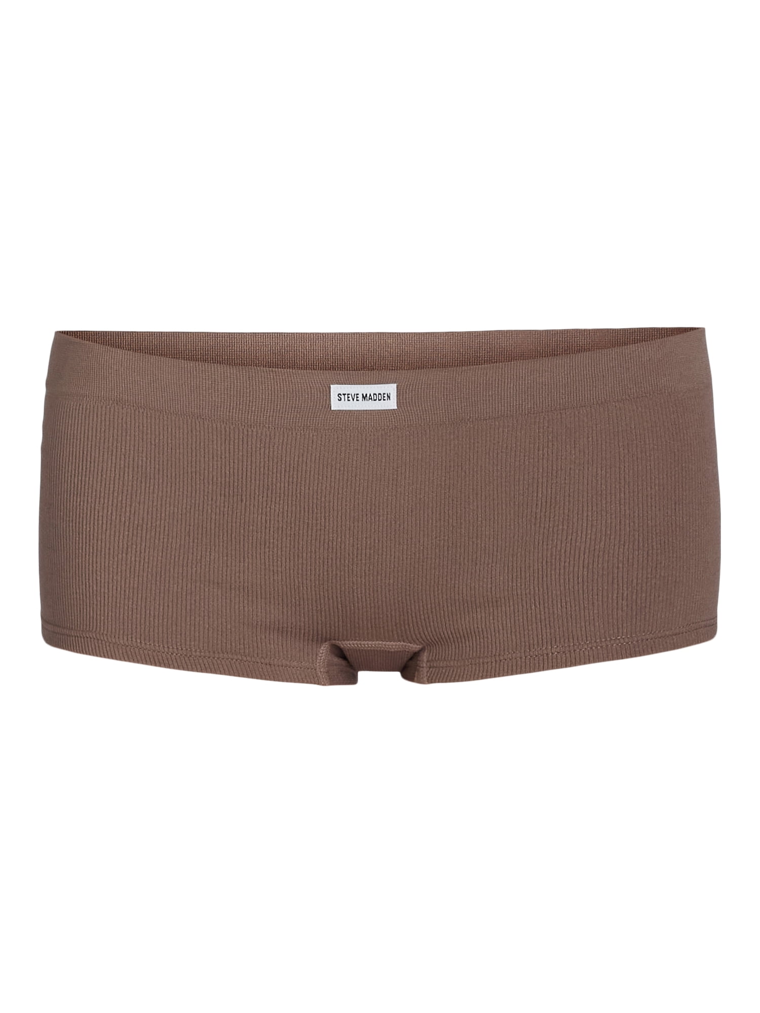 Steve Madden Women's Seamless Boyshort Panties, 5-Pack, Sizes S-XL