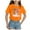 3-Orange, variant on ZTKWD Girls Holidays Short Sleeve Graphic T-Shirts 2-14 years Easter eggs