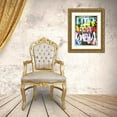 thumbnail image 3 of Nall, Skip 25x32 Gold Ornate Wood Framed with Double Matting Museum Art Print Titled - Graffiti Love II, 3 of 4