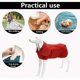 thumbnail image 4 of Albornoz para perros de microfibra súper absorbente, bolsa de secado rápido para perros con cintura elástica, abrigo de secado para mascotas, adecuado para ducharse, nadar -S, 4 of 5