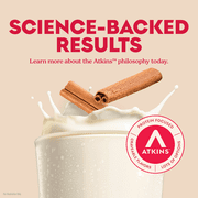 Atkins Protein Shake, Low Glycemic, High Protein, Creamy Cinnamon Swirl, 4 Count
